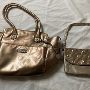 Grace Adele Set Gold bag and clutch